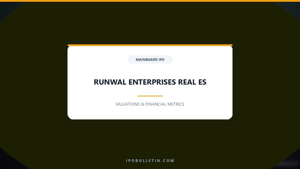 Runwal Enterprises IPO Day 3: Subscription Status, Valuation & GMP Outlook