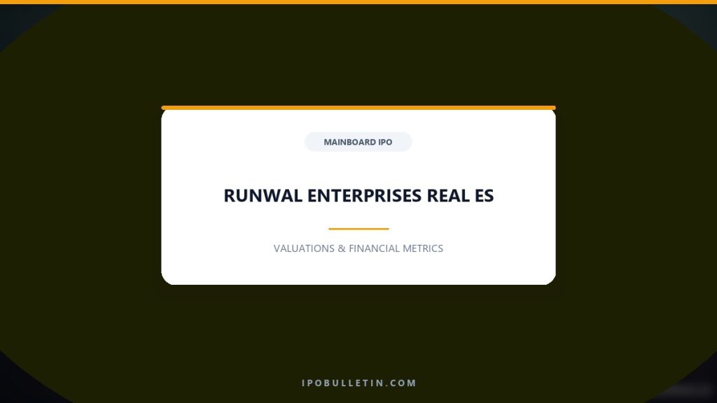 Runwal Enterprises IPO Subscribed 2.5x: Final Day Demand Breakdown
