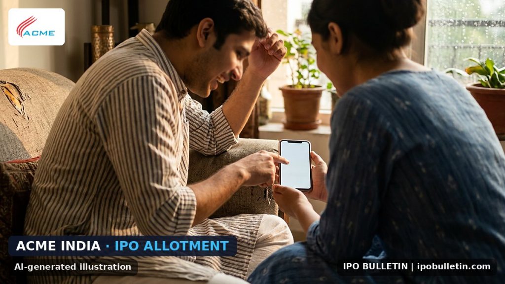 Acme India IPO Allotment: How to Check Status & Listing Day Outlook